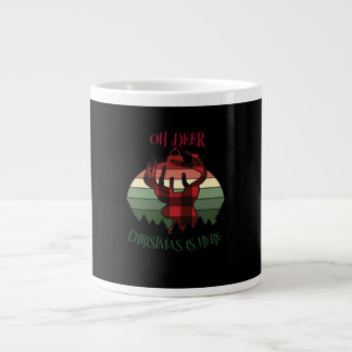 Grande Tasse Oh Cerf Noël Est Là Joyeuse Esthétique 
