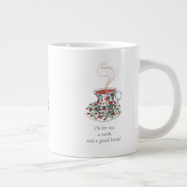 Grande Tasse Oh pour le thé, un coin et un bon livre ! - le slo (Droite)
