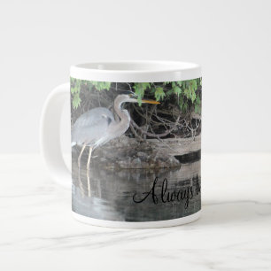 Grande Tasse Oiseau de Heron gris