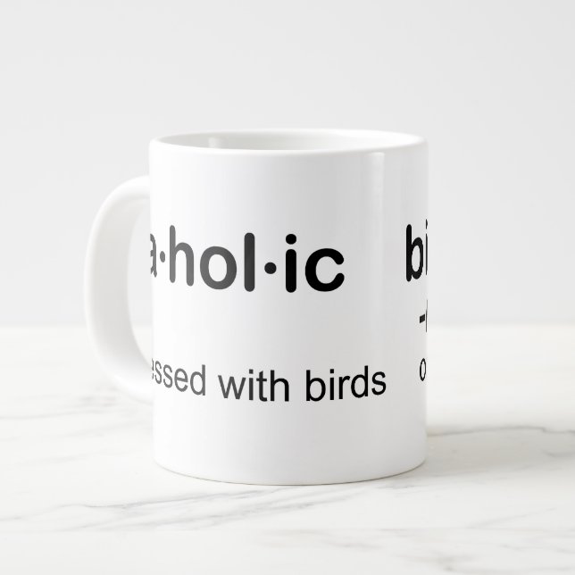 Grande Tasse oiseau HOL IC birdaholic (Devant gauche)