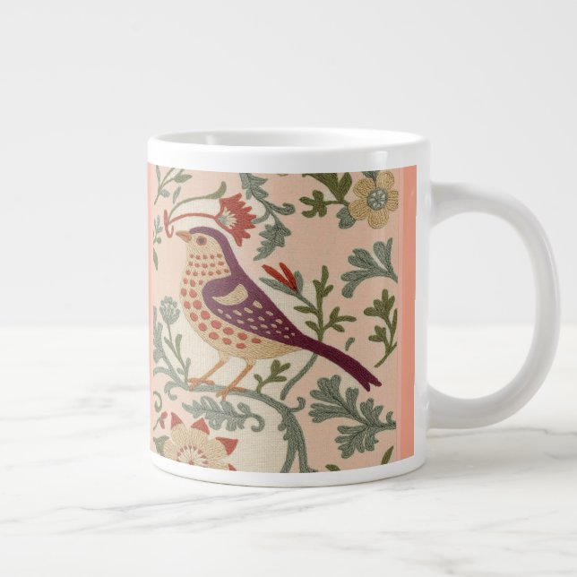 Grande Tasse Oiseaux Café Coupe tapisserie apparence Arts & Art (Droite)