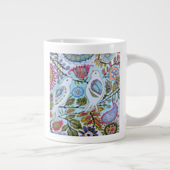 Grande Tasse Oiseaux en papier I (Droite)