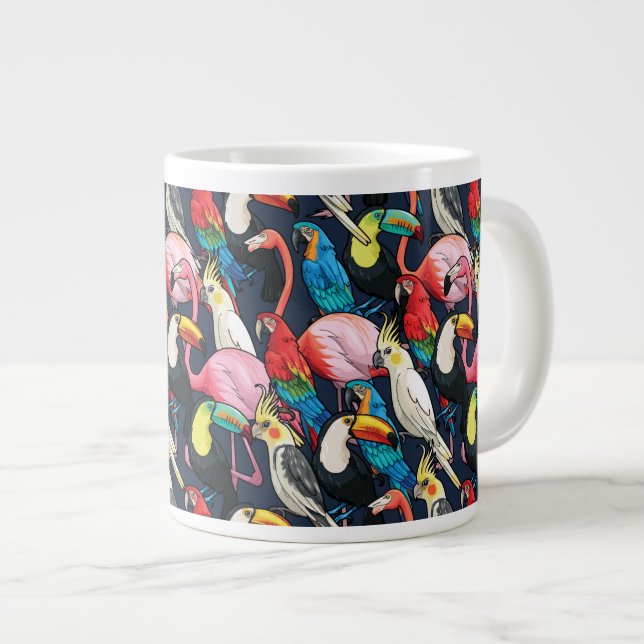 Grande Tasse Oiseaux exotiques (Devant droit)
