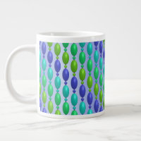 Ombre Bleu Et Vert Perles Motif