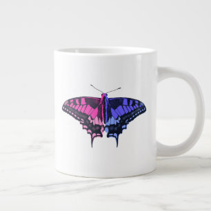 Grande Tasse Omnisexual Pride Flag Swallowtail Butterfly