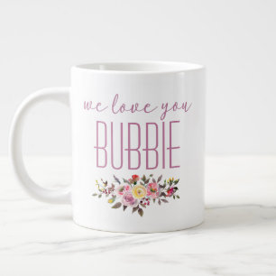 Grande Tasse On Vous Aime Bubbie Pink Floral