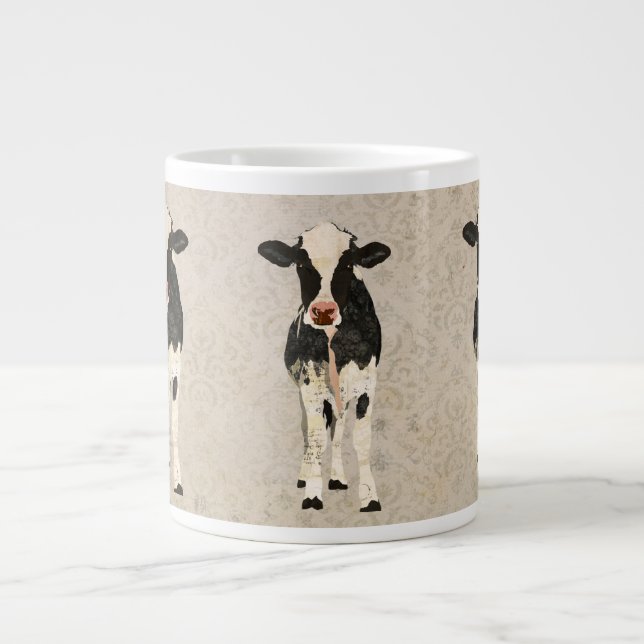 Grande Tasse Onyx et vaches d'ivoire (Devant)