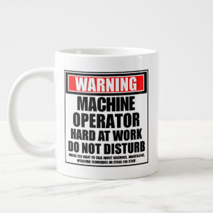 Grande Tasse Opérateur de la machine d'avertissement dur au tra