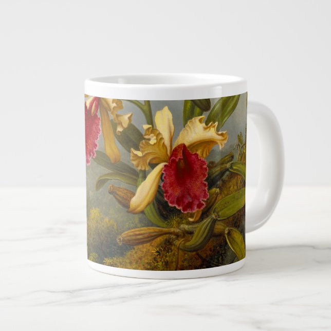 Grande Tasse Orchidées et Colibri Heade (Devant droit)