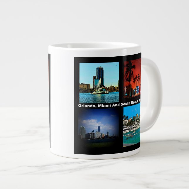 Grande Tasse Orlando, Miami, South Beach Collage (Devant droit)