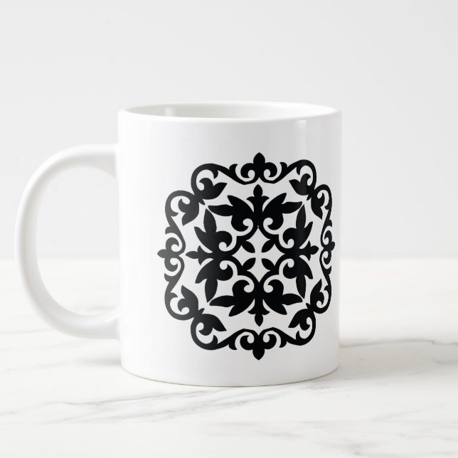 Grande Tasse Ornamental Floral Design (Gauche)