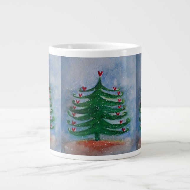 Grande Tasse Ornement de l'arbre de fête (Devant)