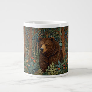 Grande Tasse Ours brun rustique rétro