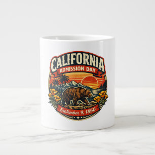 Grande Tasse Ours Rétro Vintage Jour d'Admission Californie & P