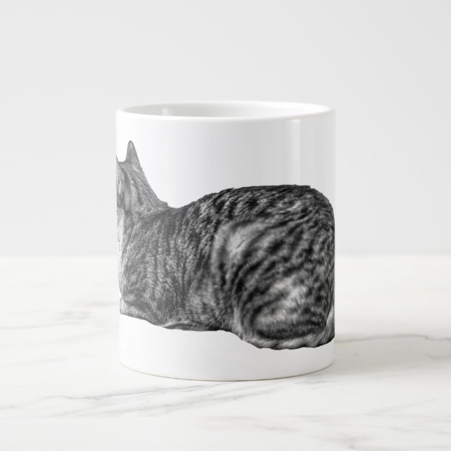 Grande Tasse Pain De Tabby, Texture Douce (Devant)