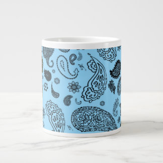 Grande Tasse Paisley bleu