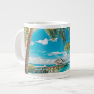Grande Tasse Palmiers au coucher du soleil