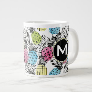 Grande Tasse Palmiers de Grunge Monogramme