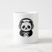 Panda Mignon Joueur - Panda de jeu Kawaii avec cas