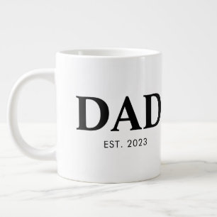 Grande Tasse Papa a Fondé une Année Simple Texte Est