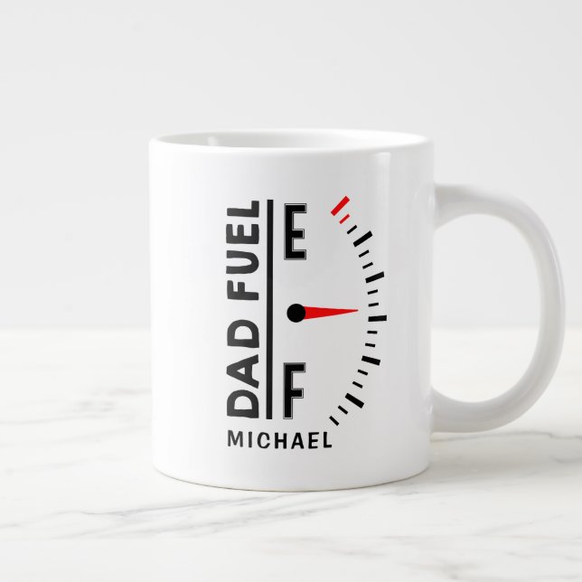 Grande Tasse Papa Carburant Funny Fête des pères Anniversaire P (Droite)