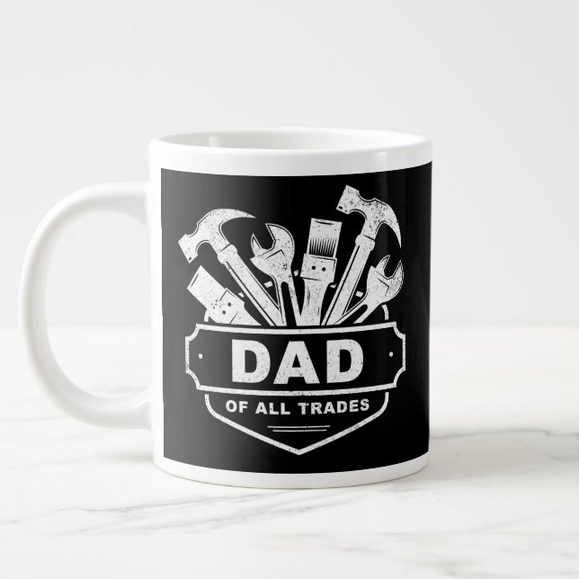Grande Tasse Papa de tous les métiers - Outils pour homme de ma (Gauche)