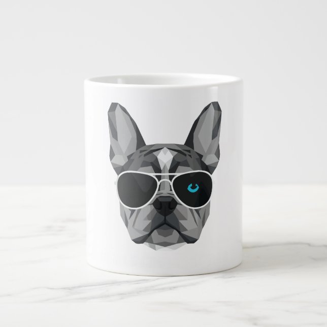 Grande Tasse Papa Frenchie Merle Cool Bouledogue Français  (Devant)