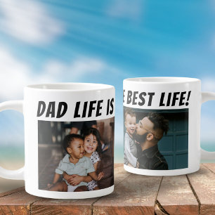 Grande Tasse Papa Life est la meilleure vie 2 Photos Père