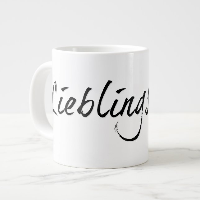 Grande Tasse Papa préféré - écriture noire 00001 (Devant gauche)