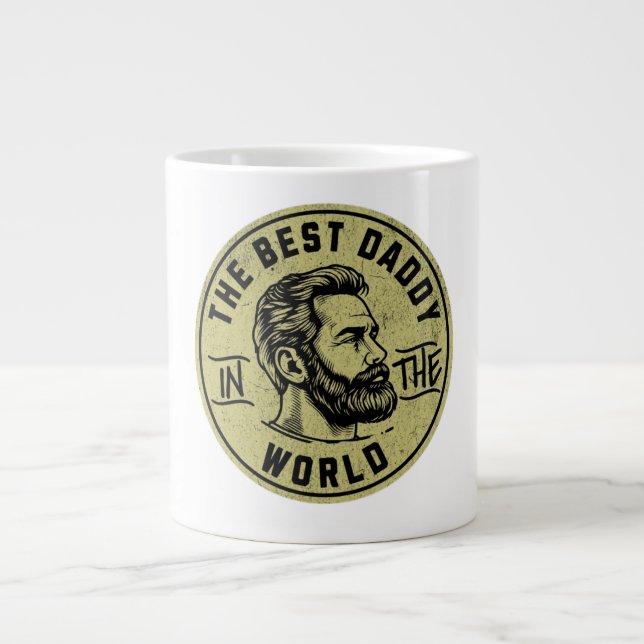 Grande Tasse Papas Légendaires Cool – Conception de Typographie (Devant)