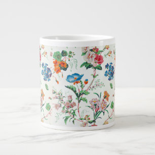 Grande Tasse Papier peint antique floral France 1830