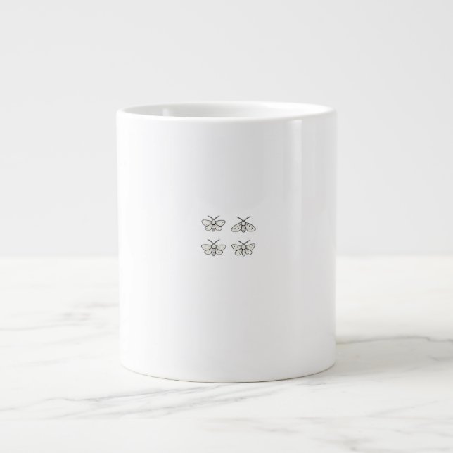 Grande Tasse Papillons Cottagecore Classique (Devant)