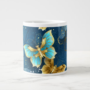 Grande Tasse Papillons dorés