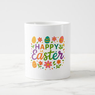 Grande Tasse Pâques joyeuses colorées