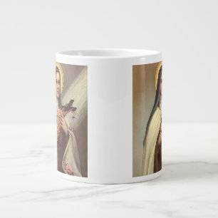 Grande Tasse Pâques Religieux Vintage, Nonne avec Croix