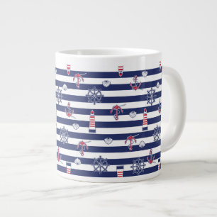 Grande Tasse Par le motif de mer