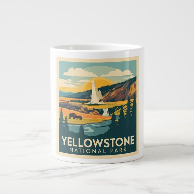 Grande Tasse Parc national de Yellowstone Design d'aventure (Devant)