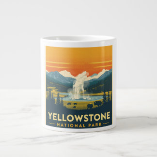 Grande Tasse Parc national de Yellowstone Design d'aventure