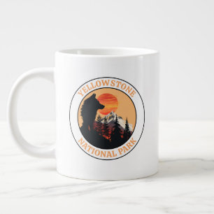 Grande Tasse Parc national de Yellowstone, Loup au coucher du s
