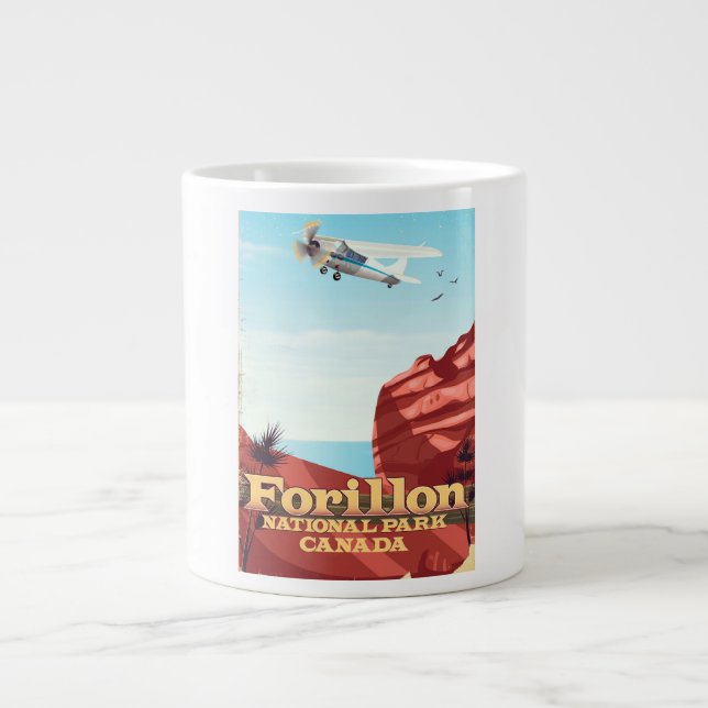 Grande Tasse Parc national Forillon, affiche de voyage du Canad (Devant)