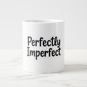 Grande Tasse Parfaitement Imparfait - Design Gras Lettré À La M