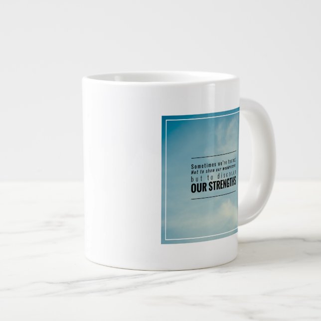 Grande Tasse Parfois Nous Sommes Testés (Devant droit)