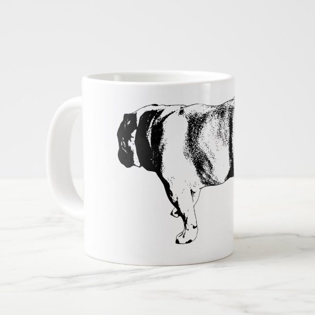 Grande Tasse Pas assuré confiant, calme matin (Devant gauche)