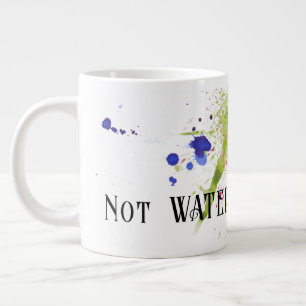 Grande Tasse Pas d'aquarelle, avec des éclaboussures de peintur