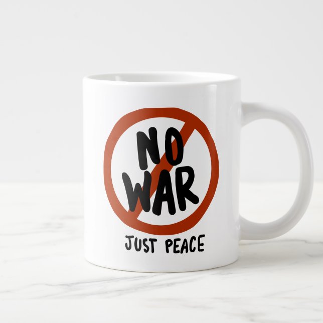 Grande Tasse Pas de guerre juste la paix (Droite)