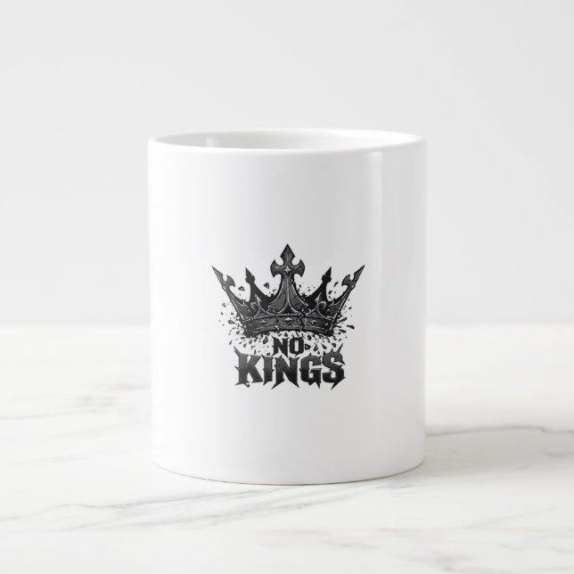 Grande Tasse Pas de rois en Amérique Minimal Propre (Devant)