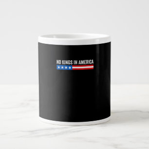 Grande Tasse Pas de rois en Amérique Style patriotique