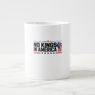 Grande Tasse Pas de rois en Amérique Style patriotique USA