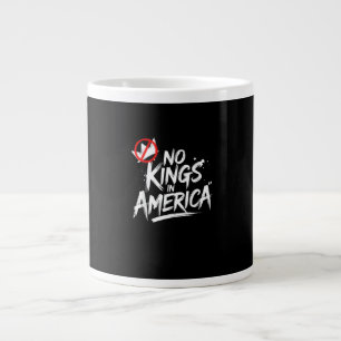 Grande Tasse Pas de rois en Amérique Style vintage anti-monarch