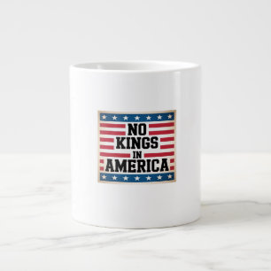 Grande Tasse Pas de rois en Amérique USA Graphique vintage